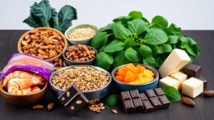 magnesium-rich foods in a landscape orientation